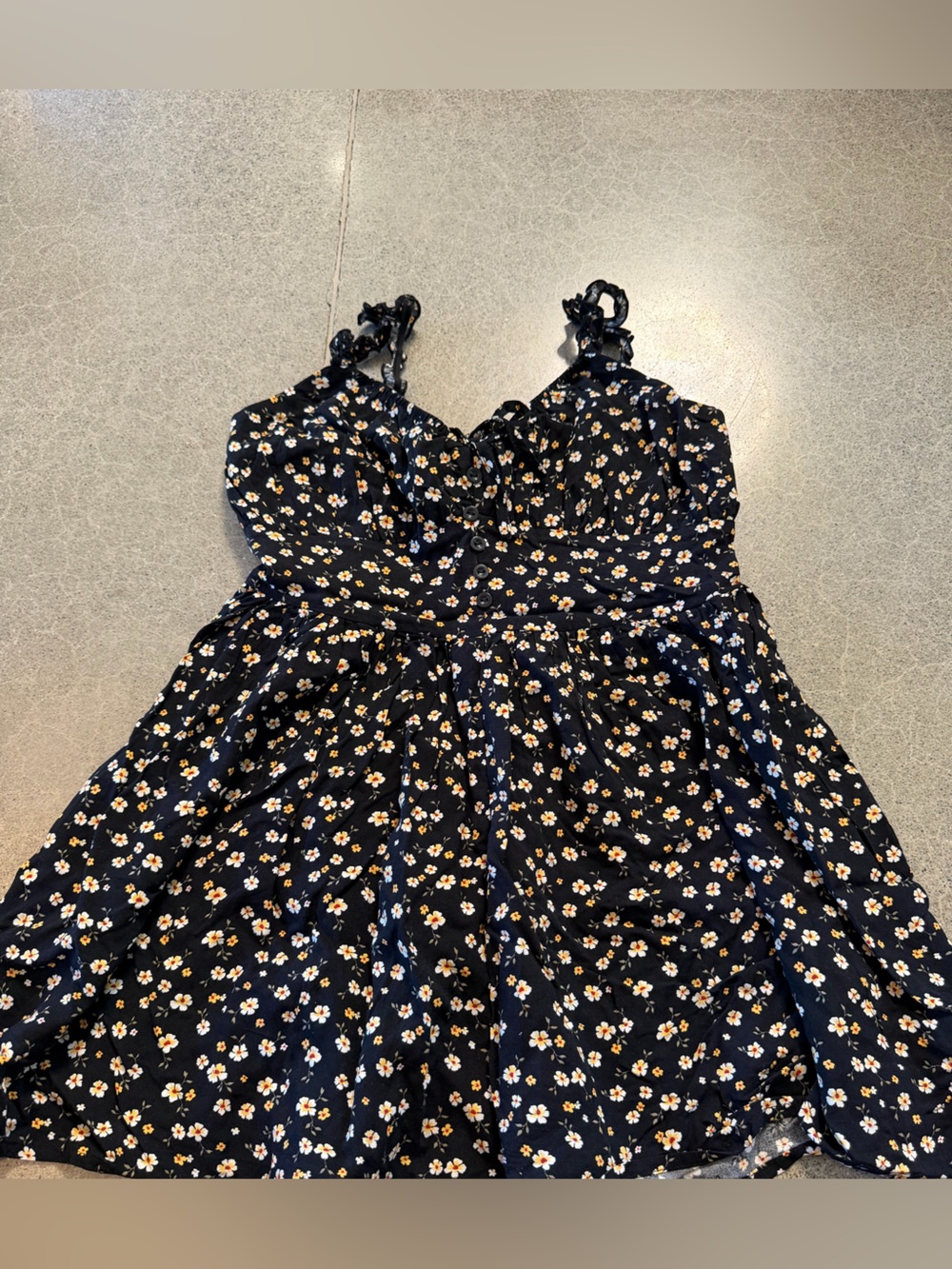 Black Floral Romper